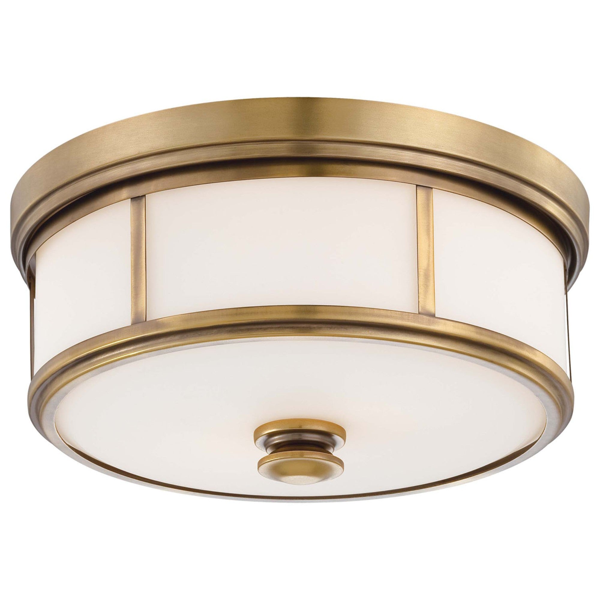 Harbour Point 14" 2-Light Flush Mount, Liberty Gold Finish - Bees Lighting