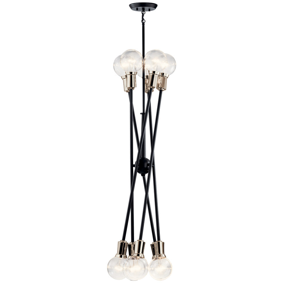 Armstrong 47 in. 10 Lights Chandelier Black Finish - Bees Lighting