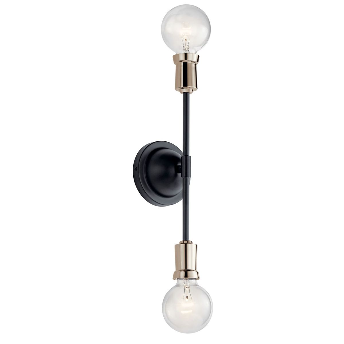 Armstrong 17 in. 2 Lights Armed Sconce Black Finish - Bees Lighting