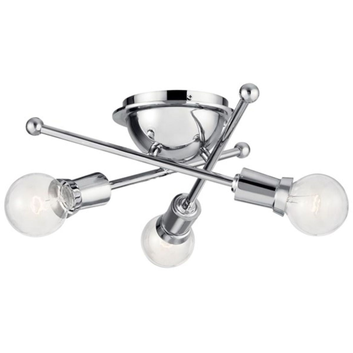 Armstrong 15 in. 3 Lights Flush Mount Light