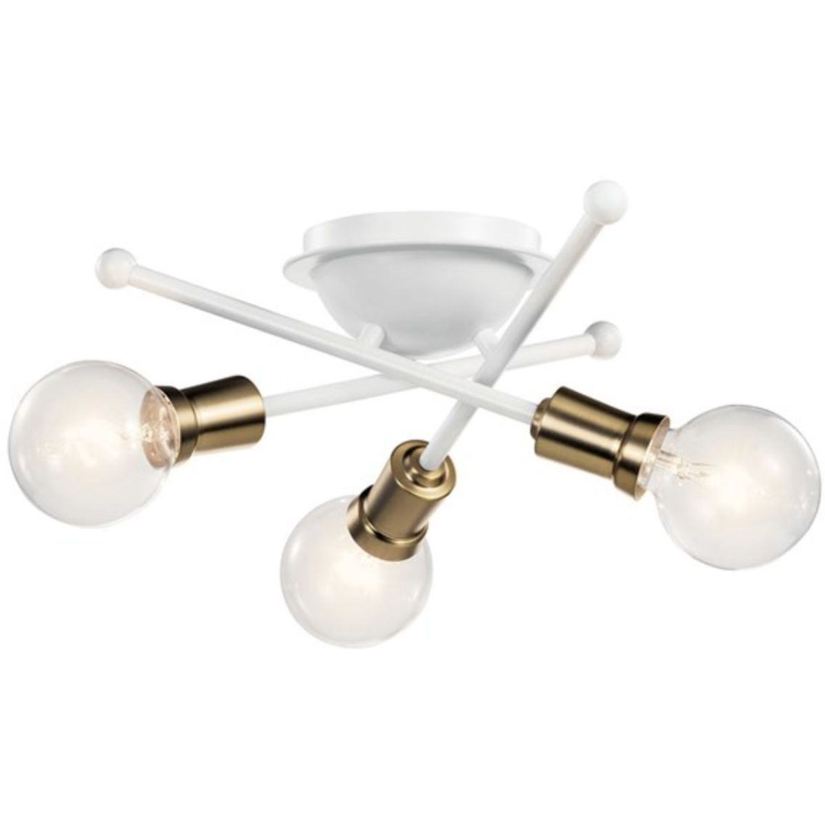 Armstrong 15 in. 3 Lights Flush Mount Light