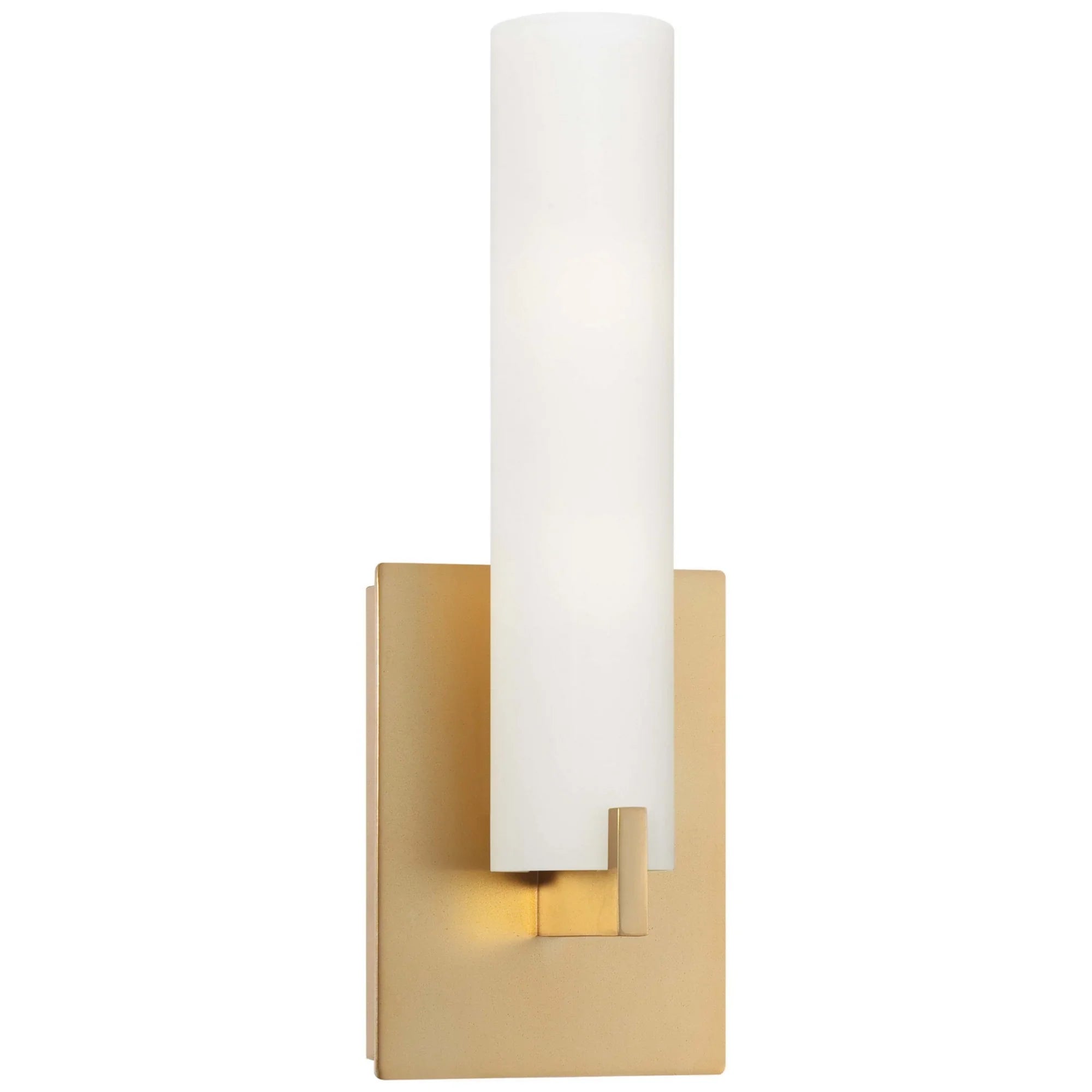 Tube 13" 2-Light Wall Sconce, Honey Gold Finish - Bees Lighting