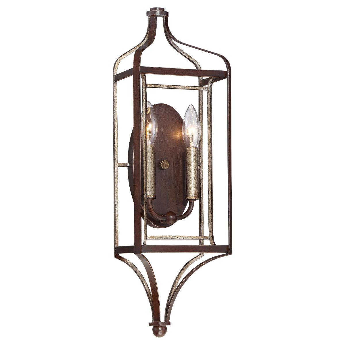 Astrapia 22 in. Flush Mount Sconce Brown finish