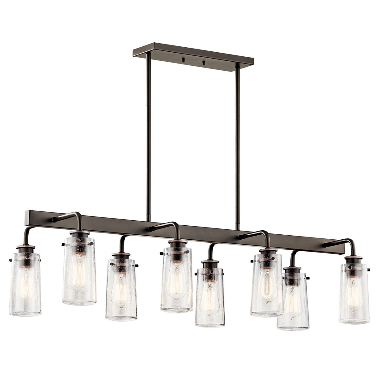 Braelyn 42 in. 8 Lights Chandelier Bronze Finish - Bees Lighting