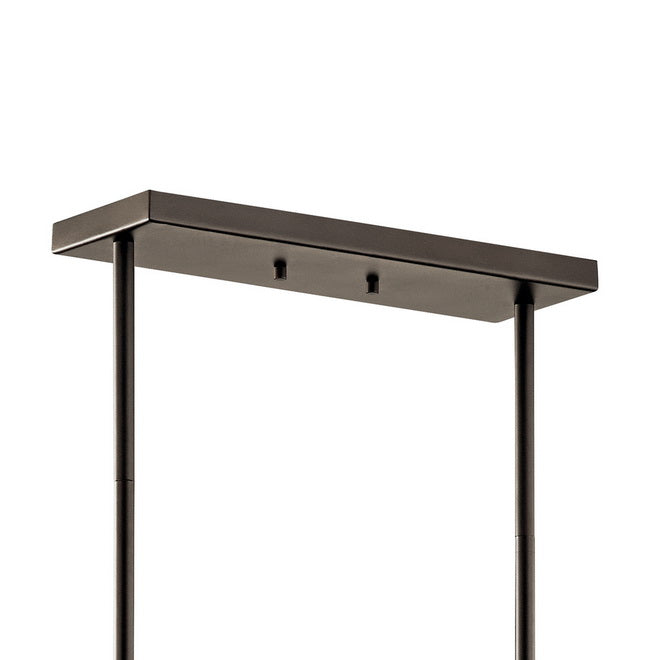 Braelyn 42 in. 8 Lights Linear Chandelier Bronze Finish - Bees Lighting