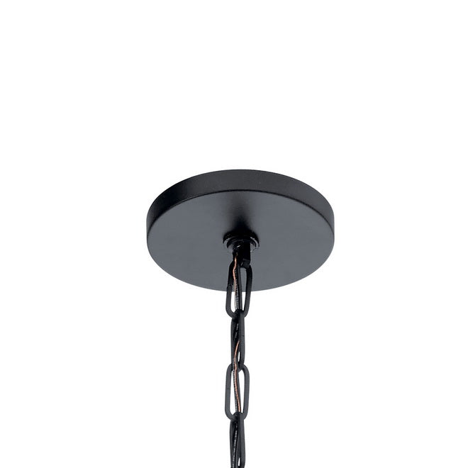 Abbotswell 30 in. 12 Lights Chandelier Black Finish - Bees Lighting