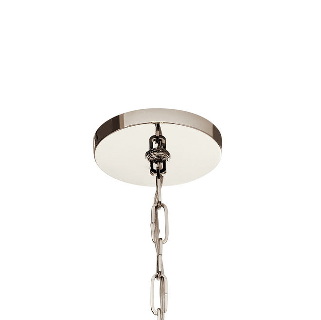 Abbotswell 30 in. 12 Lights Chandelier Polished Nickel Finish - Bees Lighting