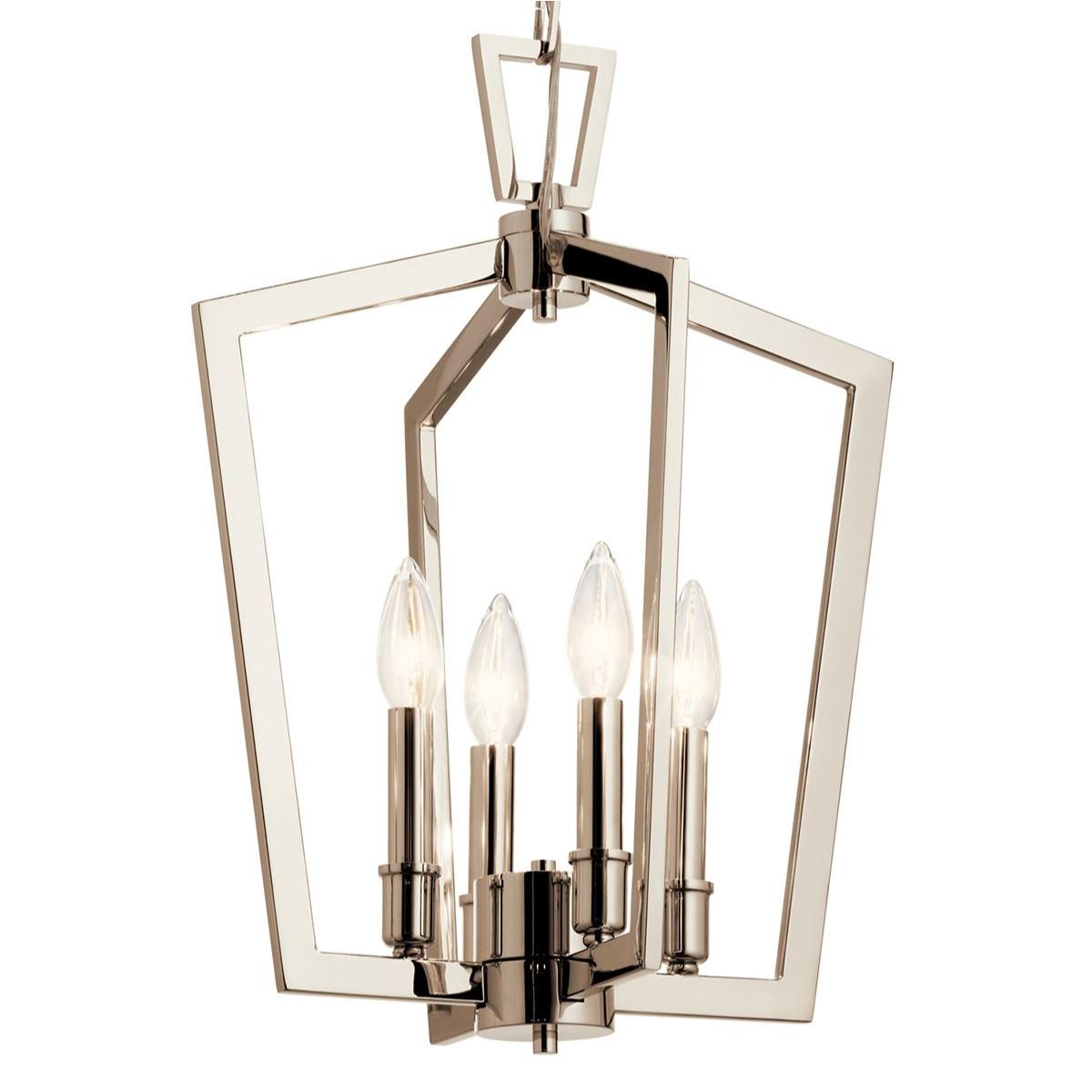 Abbotswell 14 in. 4 Lights Pendant Light Nickel Finish - Bees Lighting