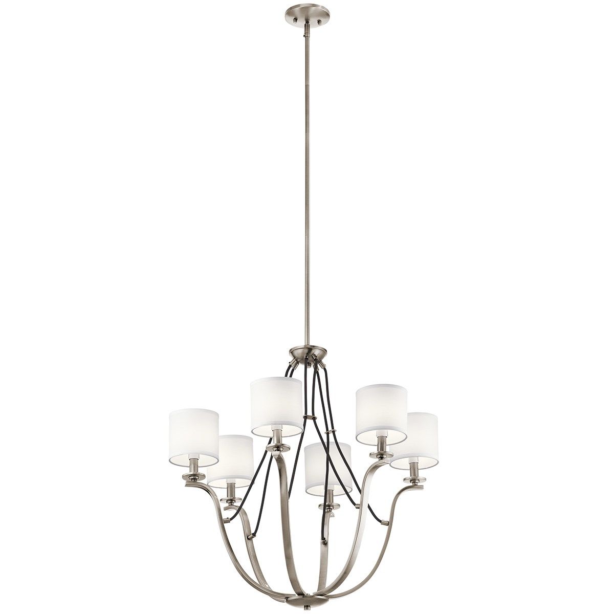 Thisbe 28 in. 6 Lights Chandelier Pewter Finish - Bees Lighting