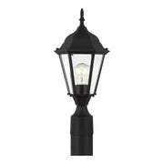 Bakersville 18" Outdoor Post Lantern 82938, Black Finish - Bees Lighting