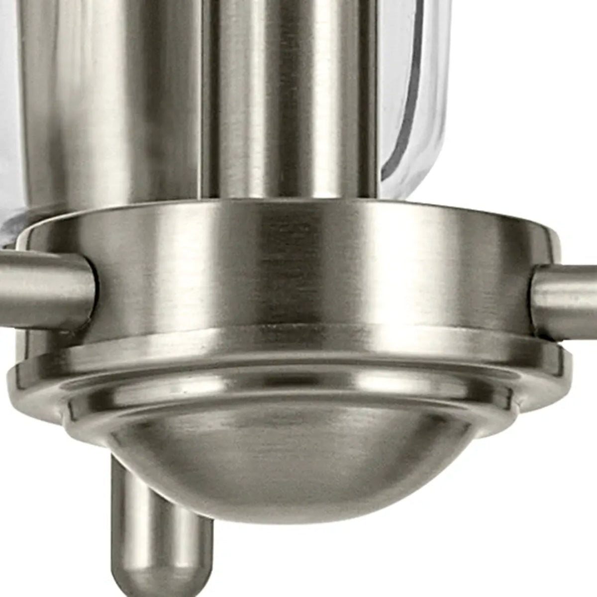 Shailene 18" 3-Light Mini Chandelier with Clear Glass, Brushed Nickel Finish - Bees Lighting