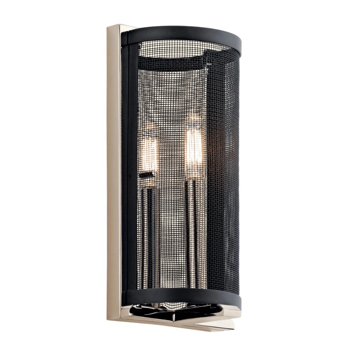 Titus 12" 1-Light Wall Sconce, Polished Nickel Finish - Bees Lighting