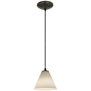 Martini 7" Pendant, Oil Rubbed Bronze Finish, White Diffuser, Cord - Bees Lighting