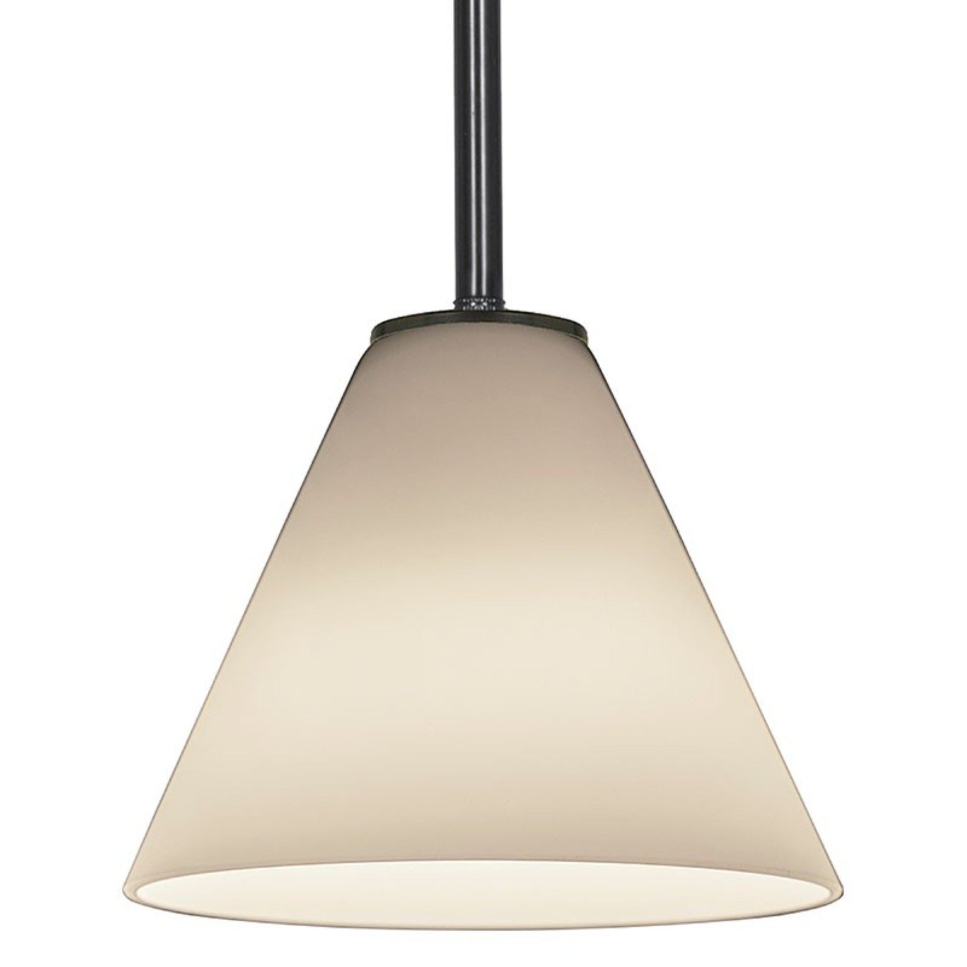 Martini 7" Pendant, Oil Rubbed Bronze Finish, White Diffuser, Rod - Bees Lighting