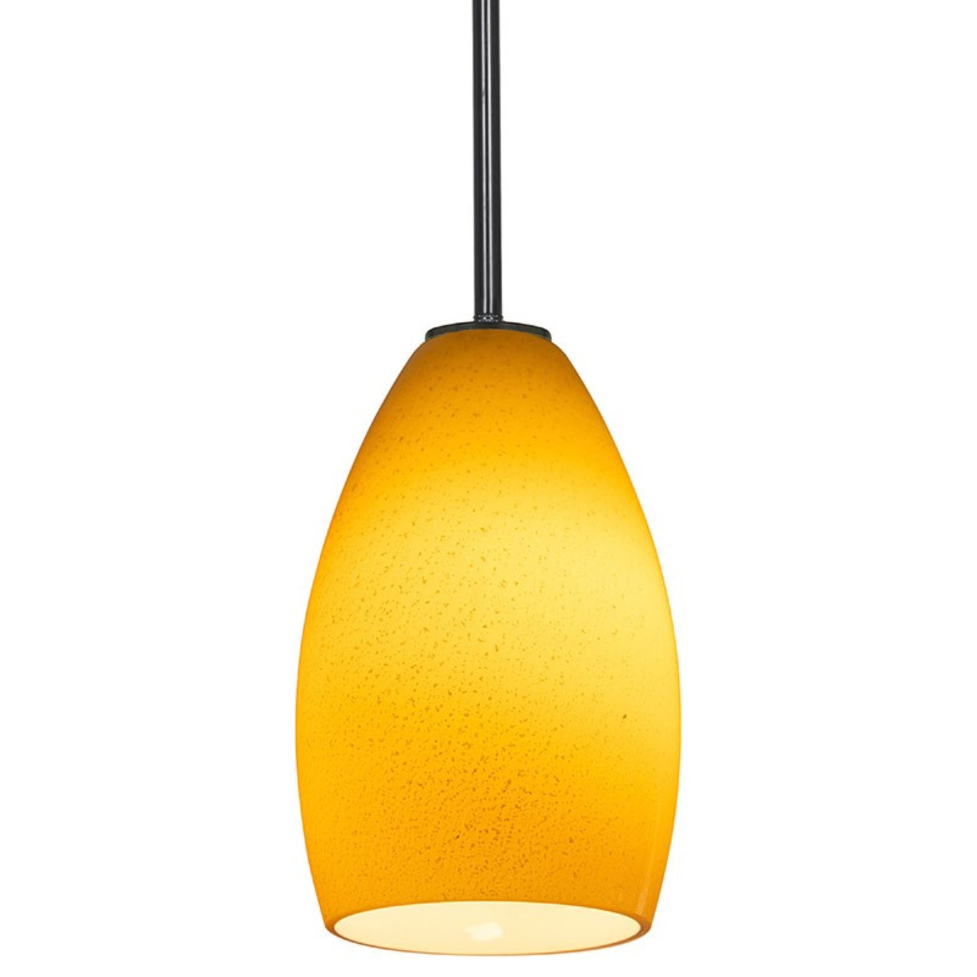 Champagne 9" Pendant, Oil Rubbed Bronze Finish, Maya Diffuser, Rod - Bees Lighting