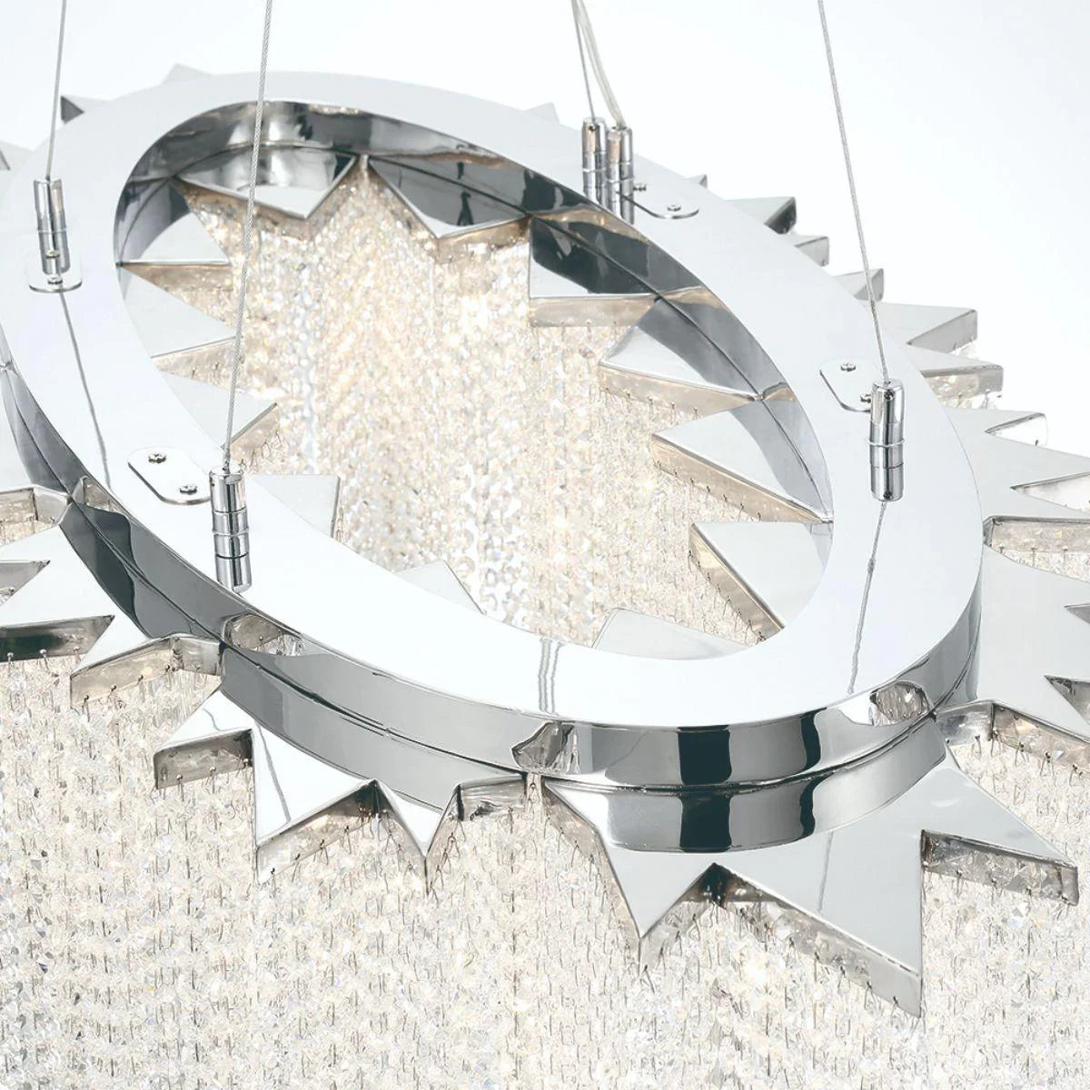 Cohen Chandelier Chrome Finish - Bees Lighting