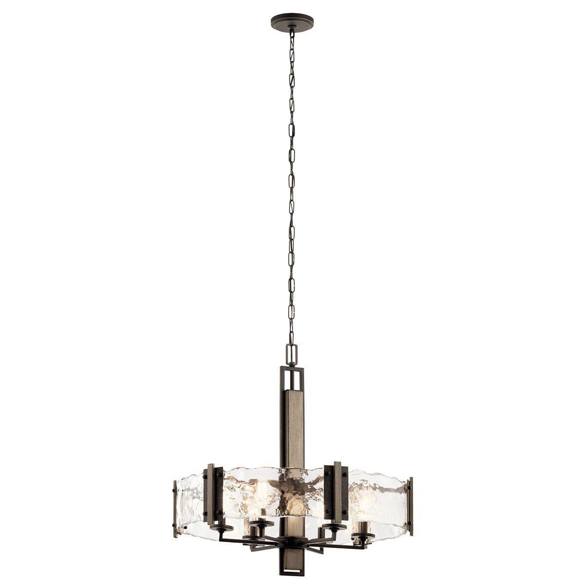 Aberdeen 28 in. 6 Lights Chandelier Old Bronze Finish - Bees Lighting
