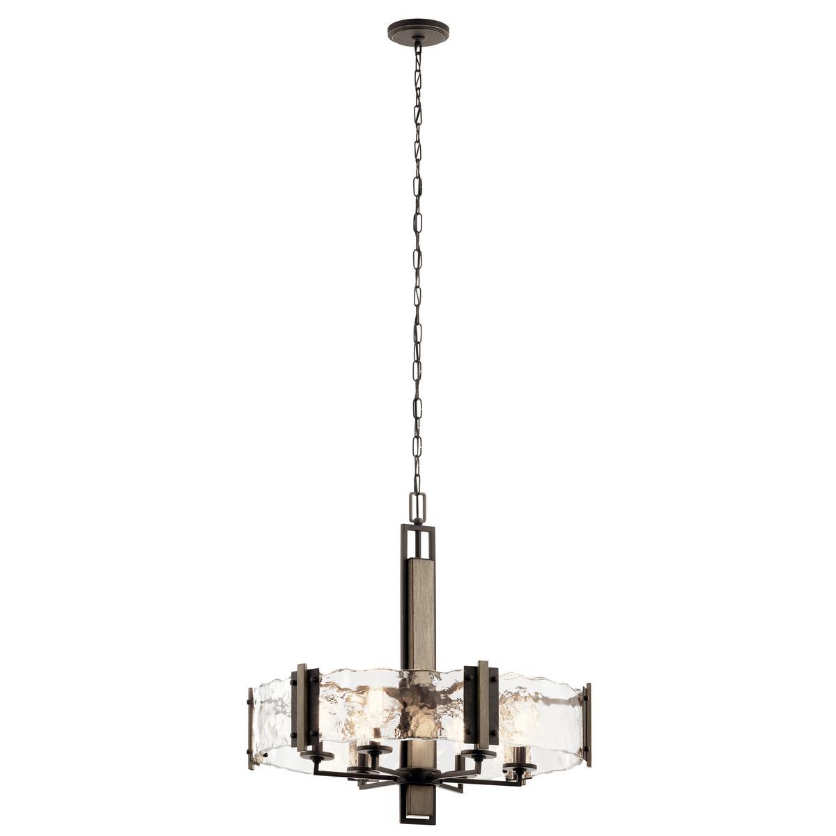 Aberdeen 28 in. 6 Lights Chandelier Old Bronze Finish - Bees Lighting