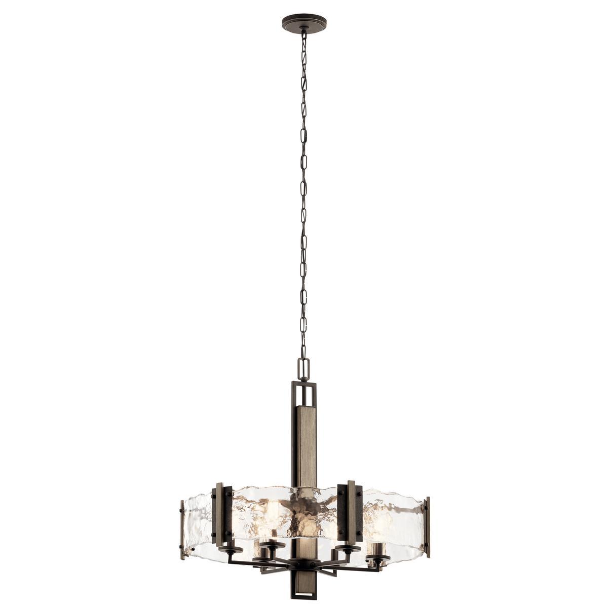 Aberdeen 28 in. 6 Lights Chandelier Old Bronze Finish