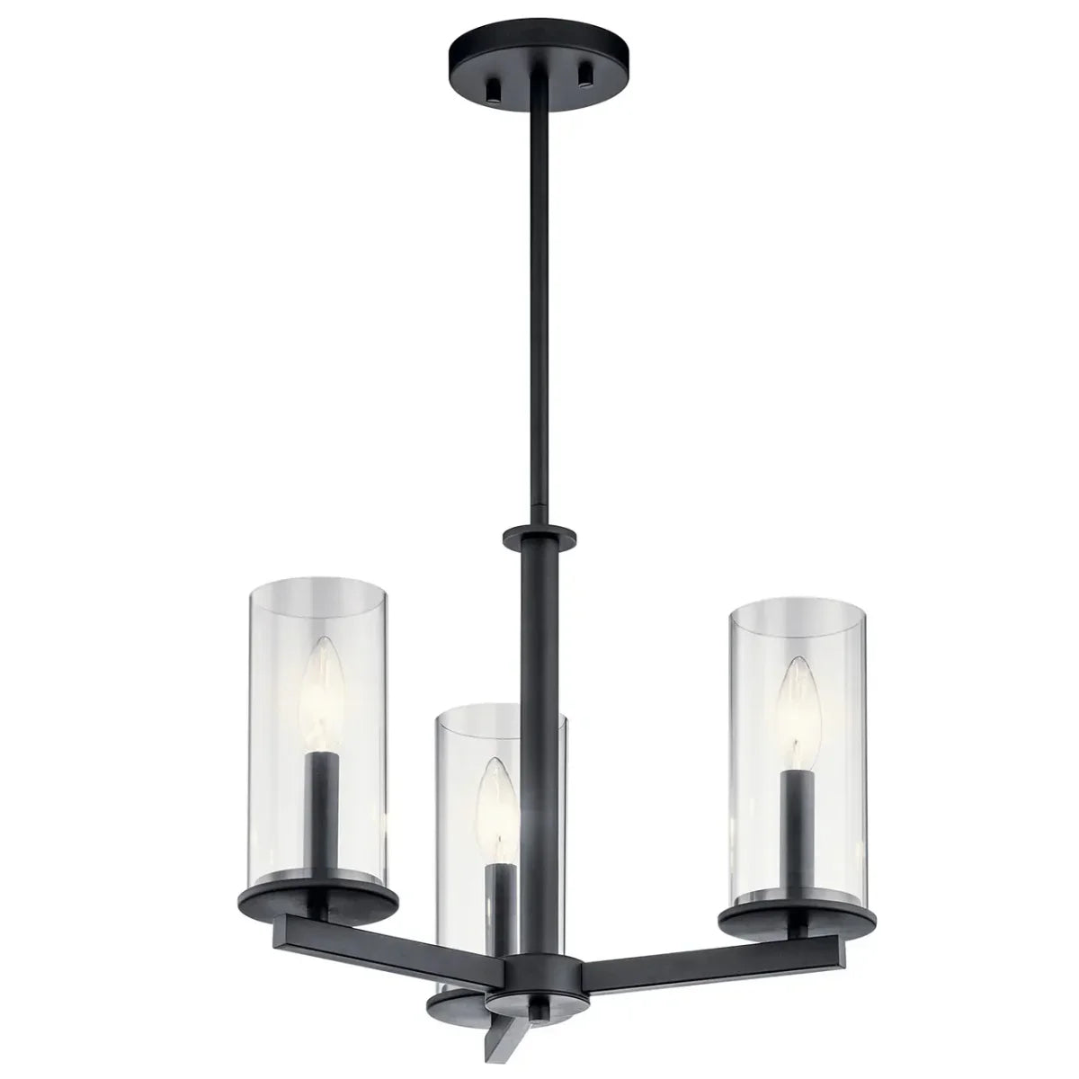 Crosby 18" 3-Light Convertible Chandelier/Semi Flush - Bees Lighting