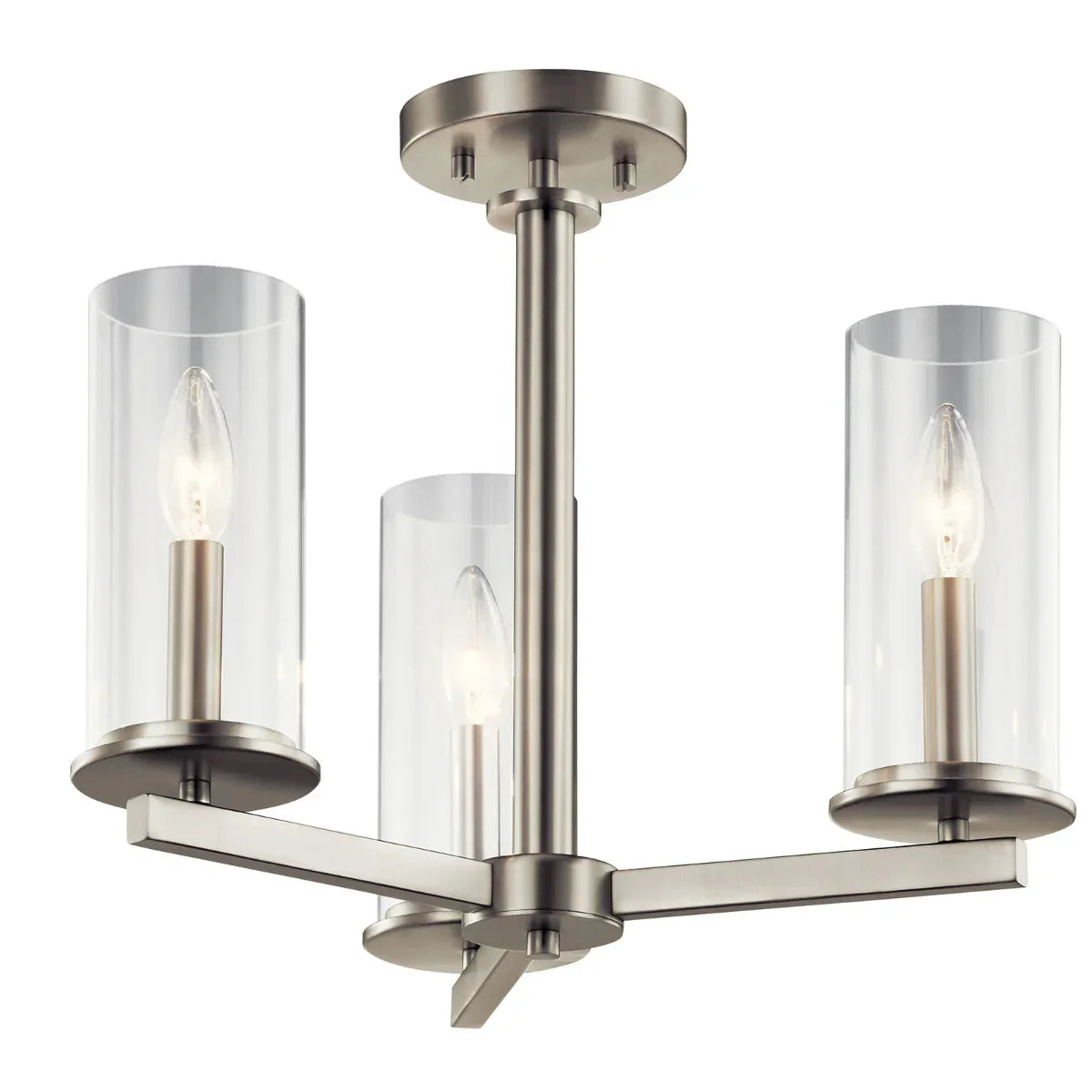 Crosby 18" 3-Light Convertible Chandelier/Semi Flush - Bees Lighting
