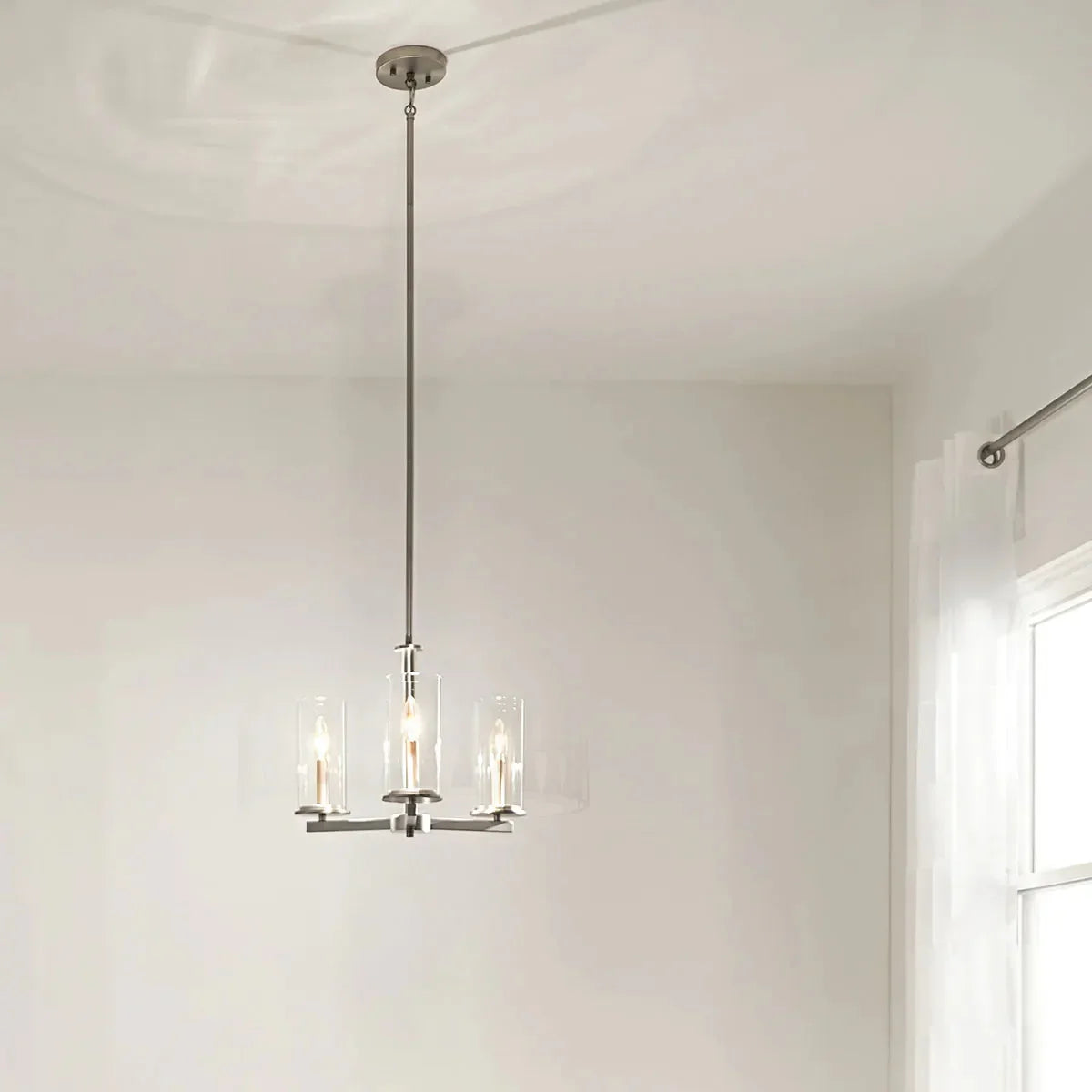 Crosby 18" 3-Light Convertible Chandelier/Semi Flush - Bees Lighting