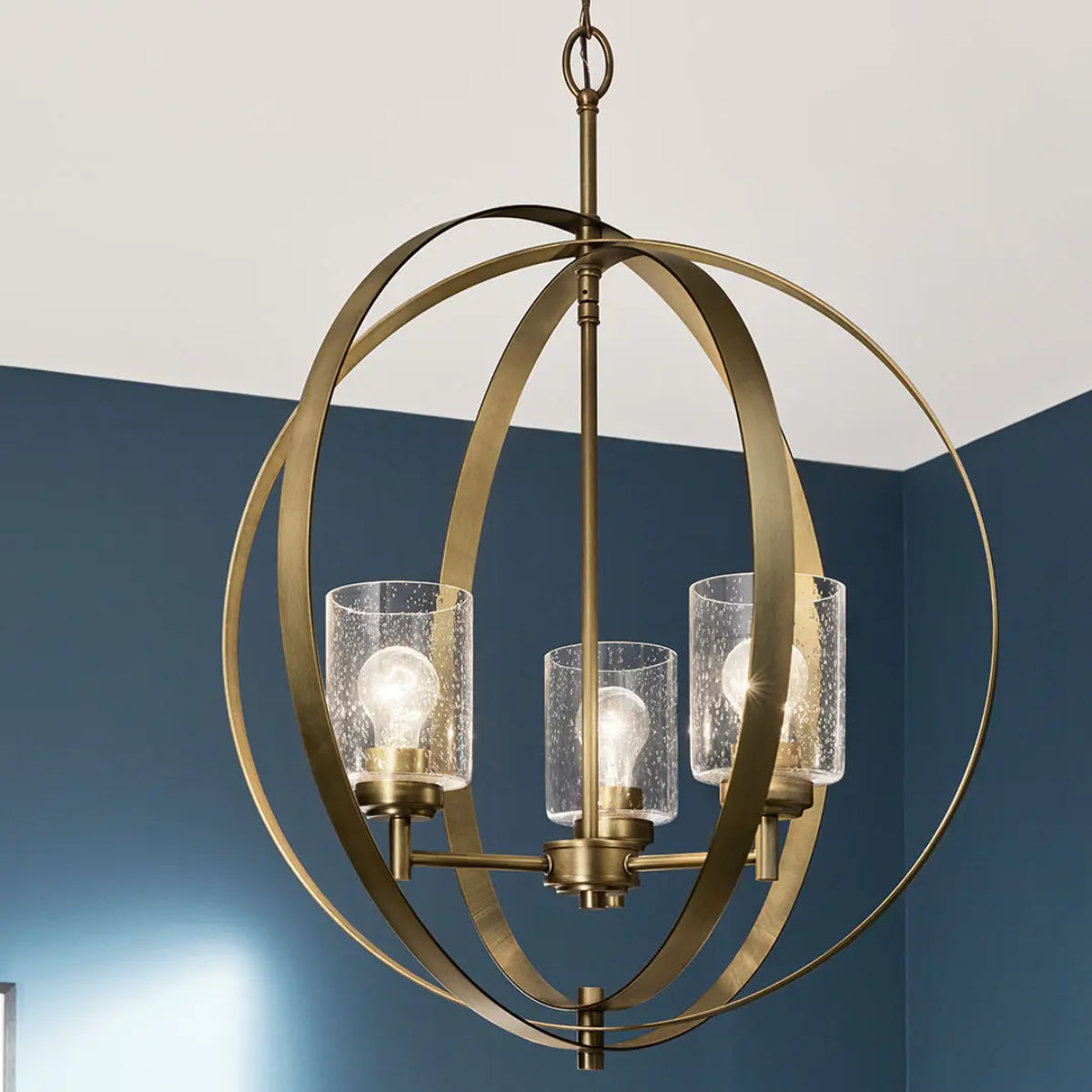 Winslow 31" 3-Light Globe Chandelier - Bees Lighting