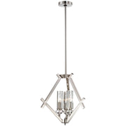 Fusano 18" 3-Light Chandelier, Polished Nickel Finish - Bees Lighting