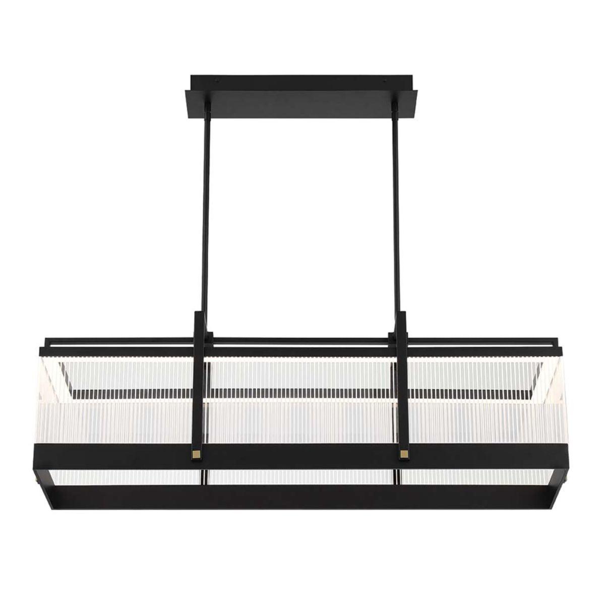 TYE 42 in. LED Chandelier Black Finish