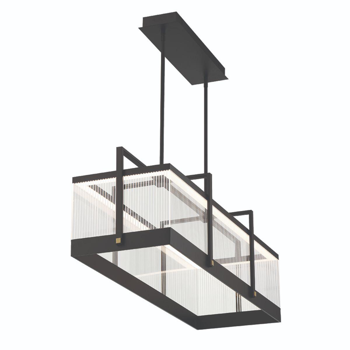 TYE 42 in. LED Chandelier Black Finish