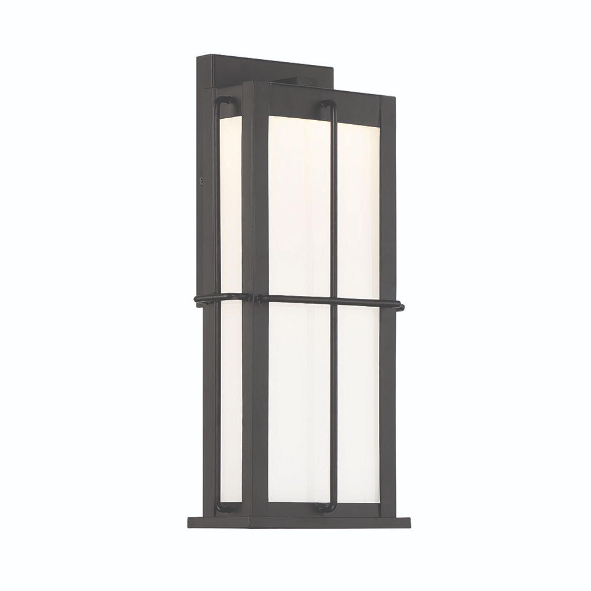 Bensa 15 In. LED Outdoor Wall Light Black Finish - Bees Lighting