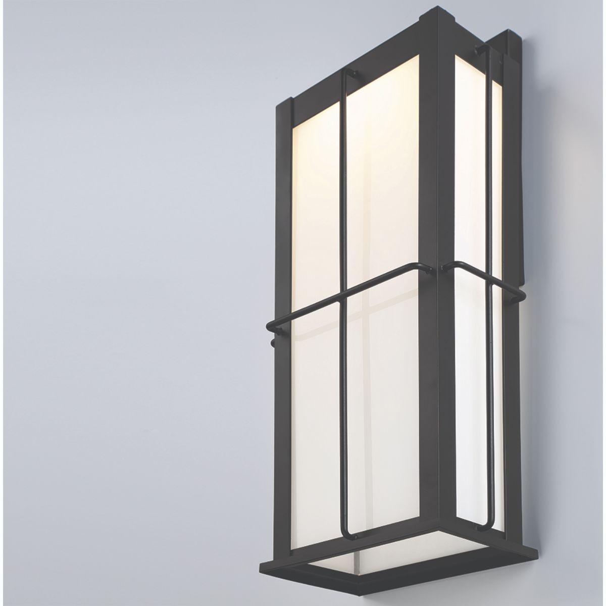 Bensa 15 In. LED Outdoor Wall Light Black Finish - Bees Lighting