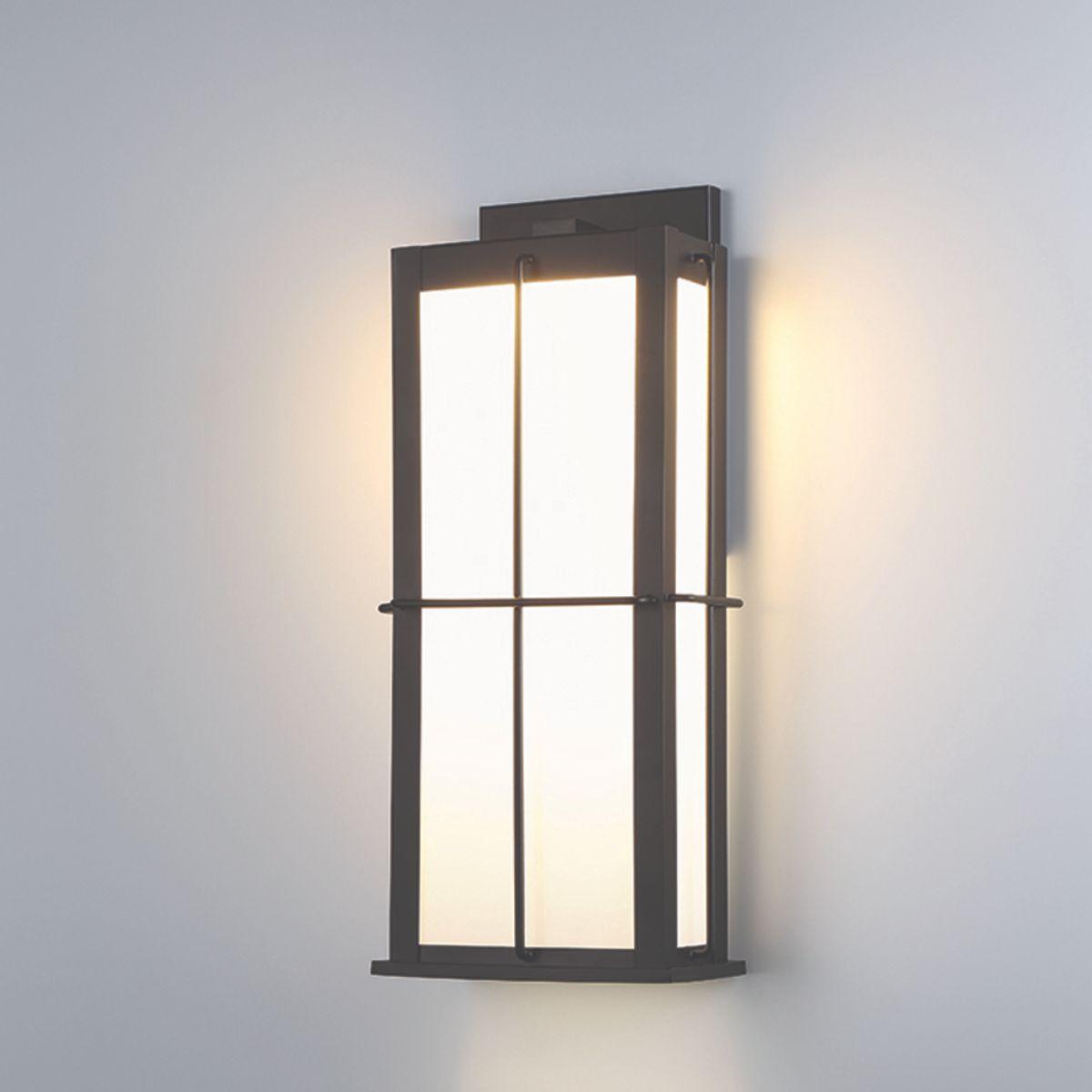 Bensa 20 In. LED Outdoor Wall Light Black Finish