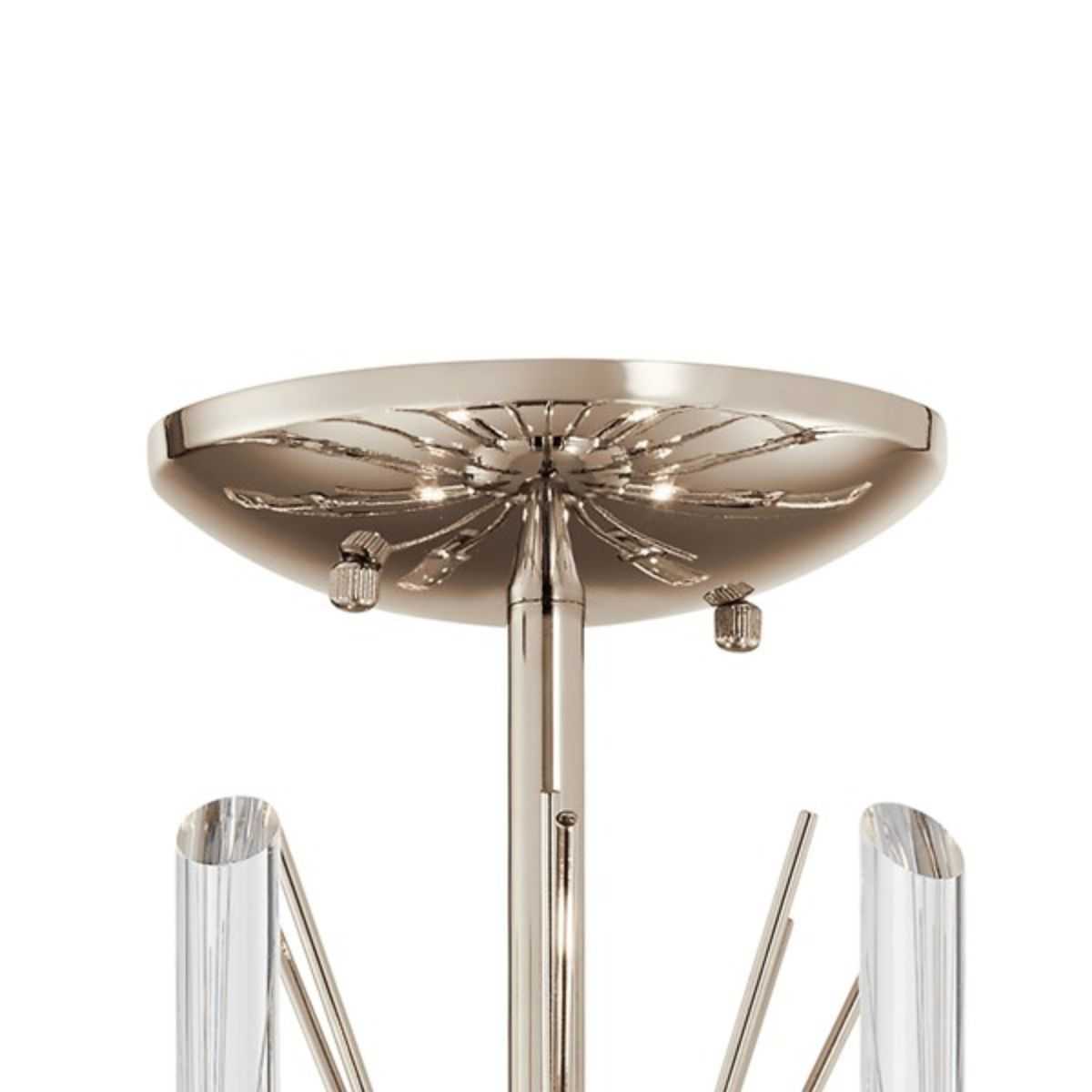 Eris 16 in. Semi Flush Mount Light Nickel finish - Bees Lighting