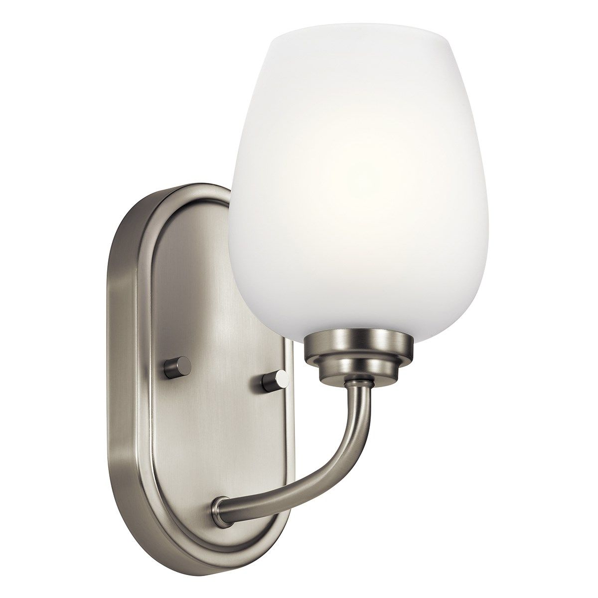 Valserrano 10 in. Armed Sconce with satin etched glass