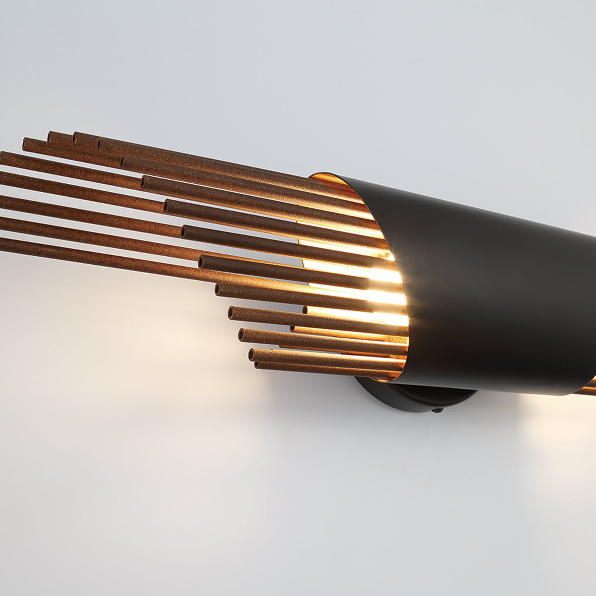 Umura 24 in. 2 Lights LED Wall Sconce Black Finish - Bees Lighting