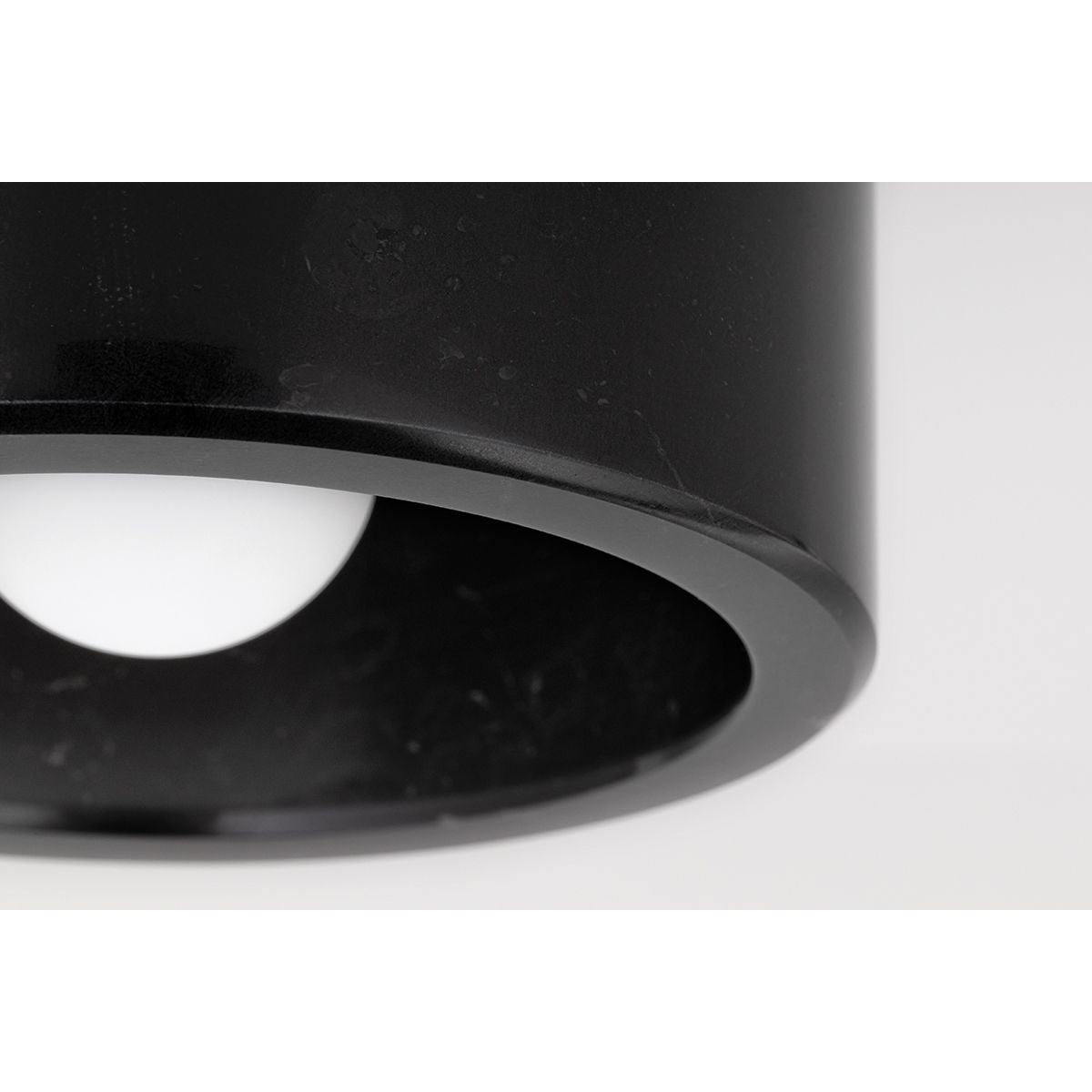 Loris 6 in. LED Flush Mount Light Black Finish - Bees Lighting