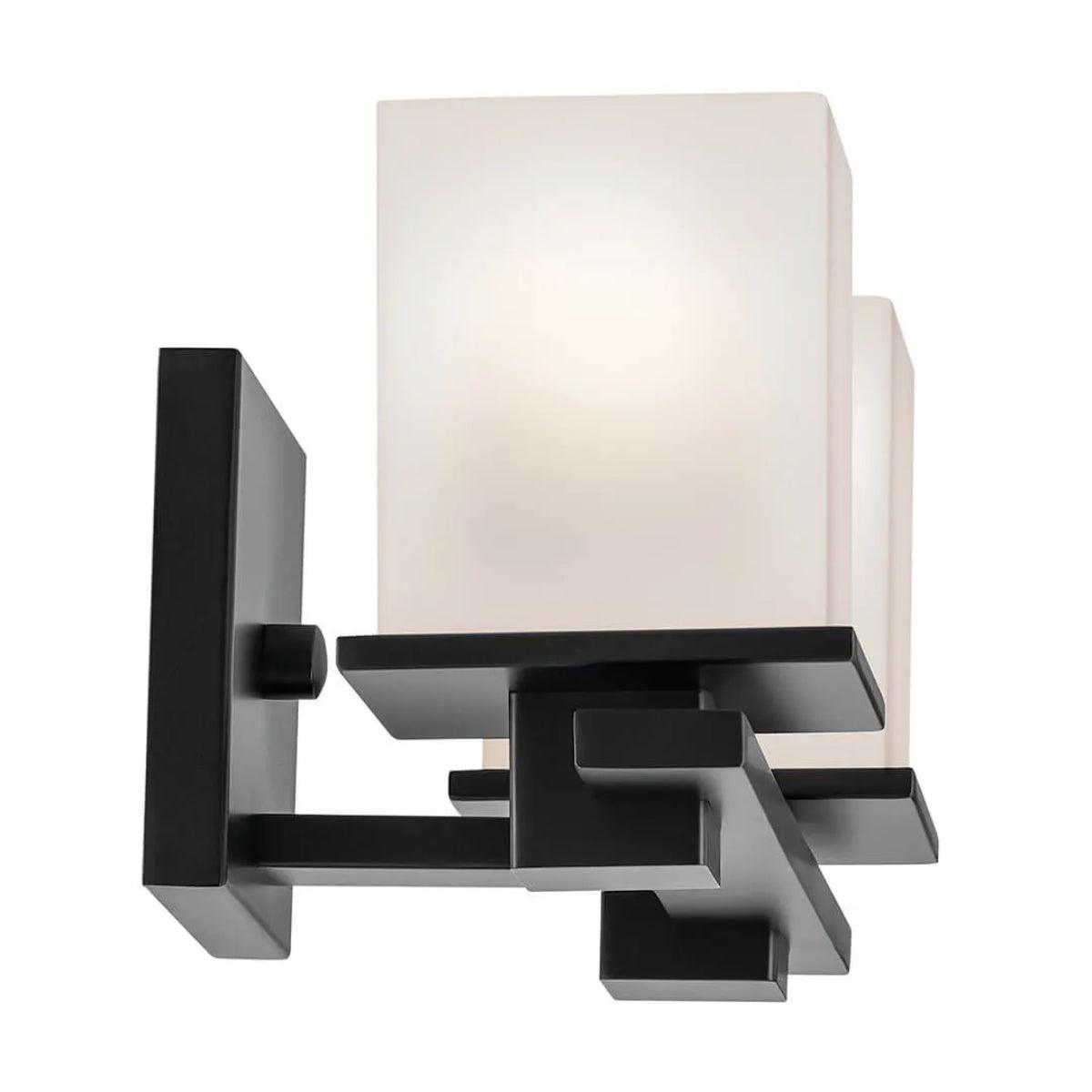 Tully 15 In 2-Lights Bathroom Vanity Light Black Finish - Bees Lighting