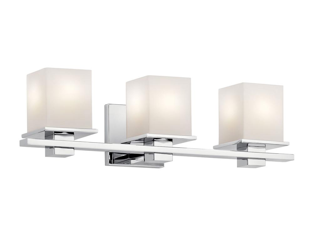Tully 24 in. 3 Lights Bathroom Vanity Light Chrome Finish - Bees Lighting