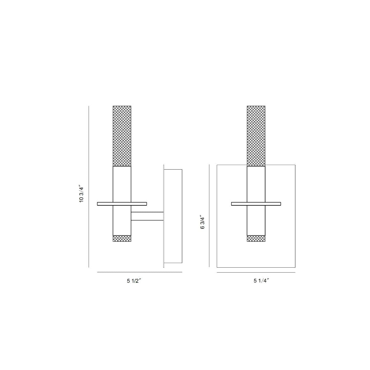 Torna 11 in. LED Bath Sconce Polished Nickel Finish - Bees Lighting