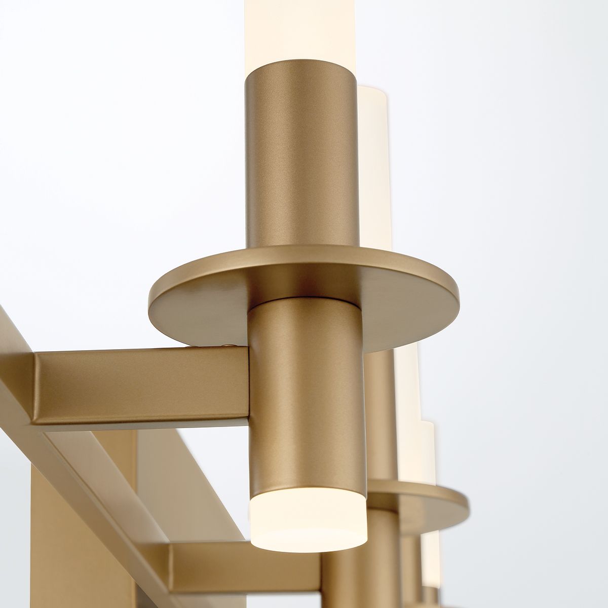 Torna 8 Lights 36 in. LED Vanity Light Gold Finish - Bees Lighting