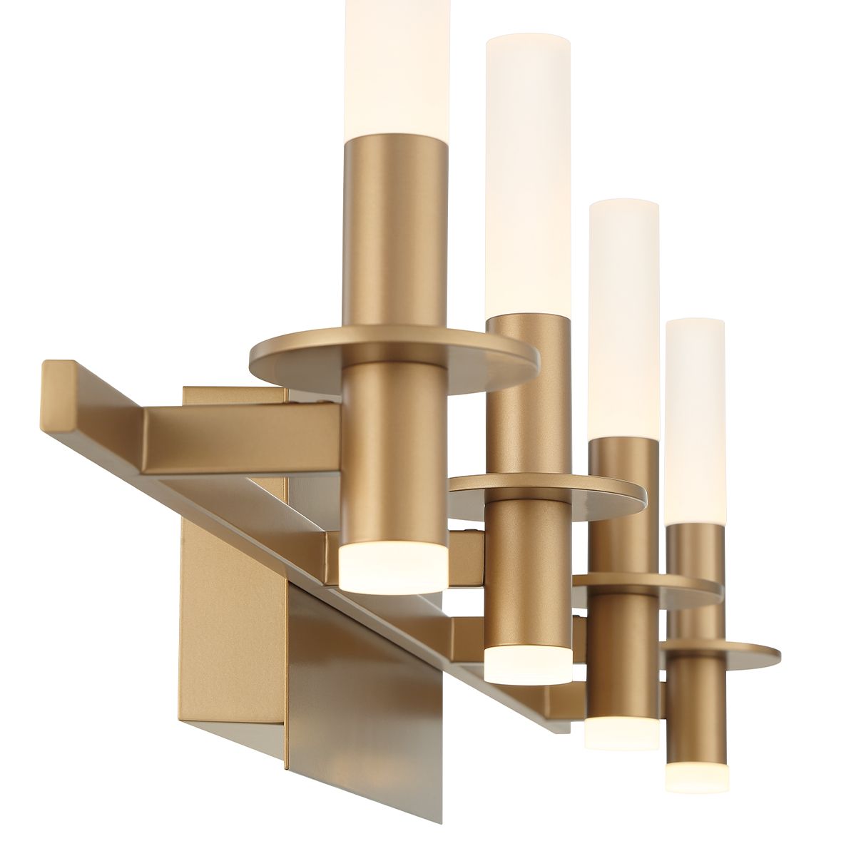 Torna 8 Lights 36 in. LED Vanity Light Gold Finish - Bees Lighting