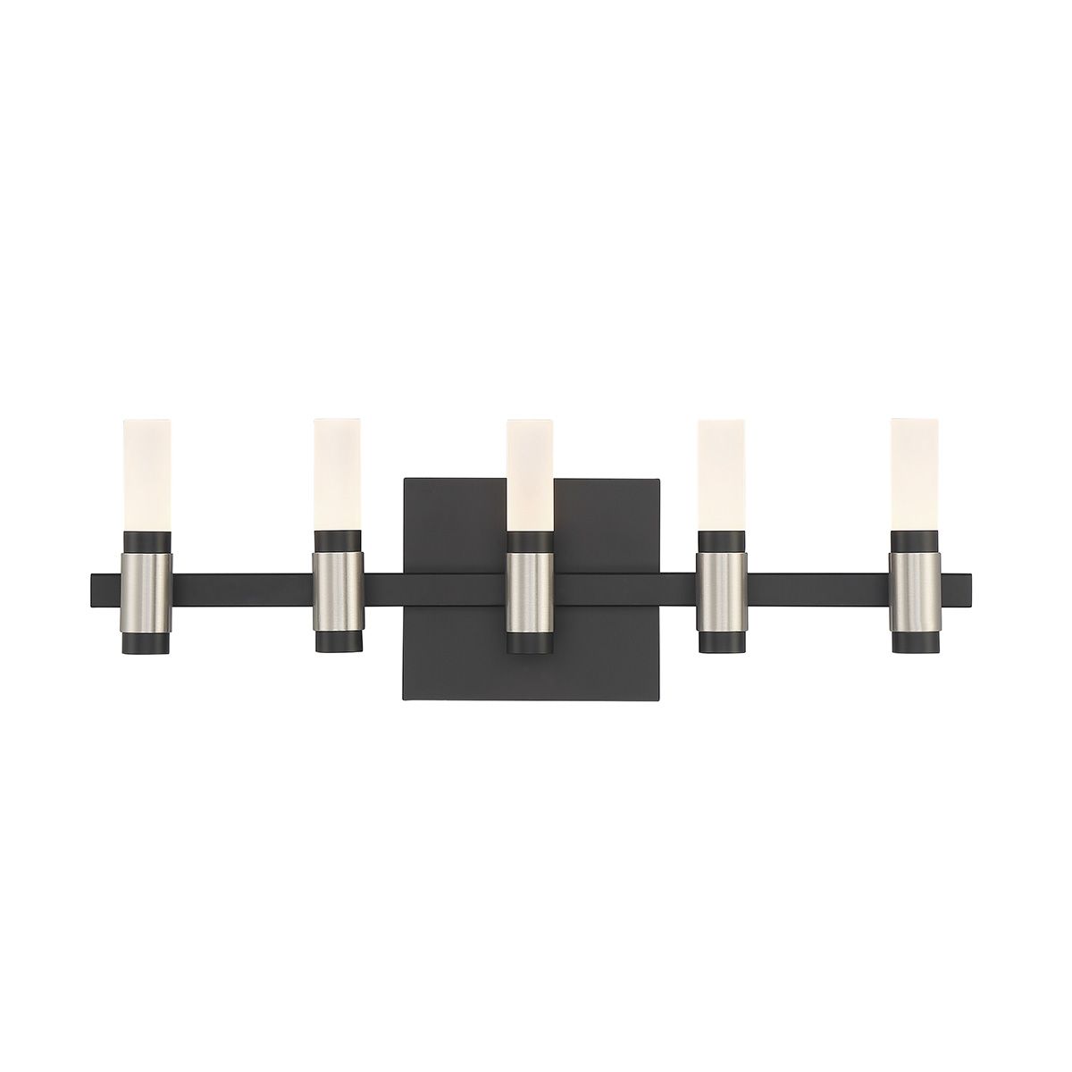 Albany 10 Lights 20 in. LED Vanity Light Black & Nickel Finish - Bees Lighting