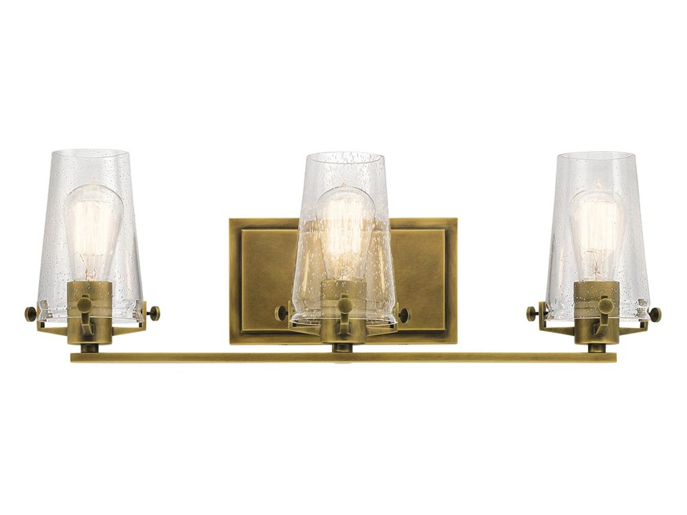 Alton 24 in. 3 Lights Vanity Light Brass Finish - Bees Lighting