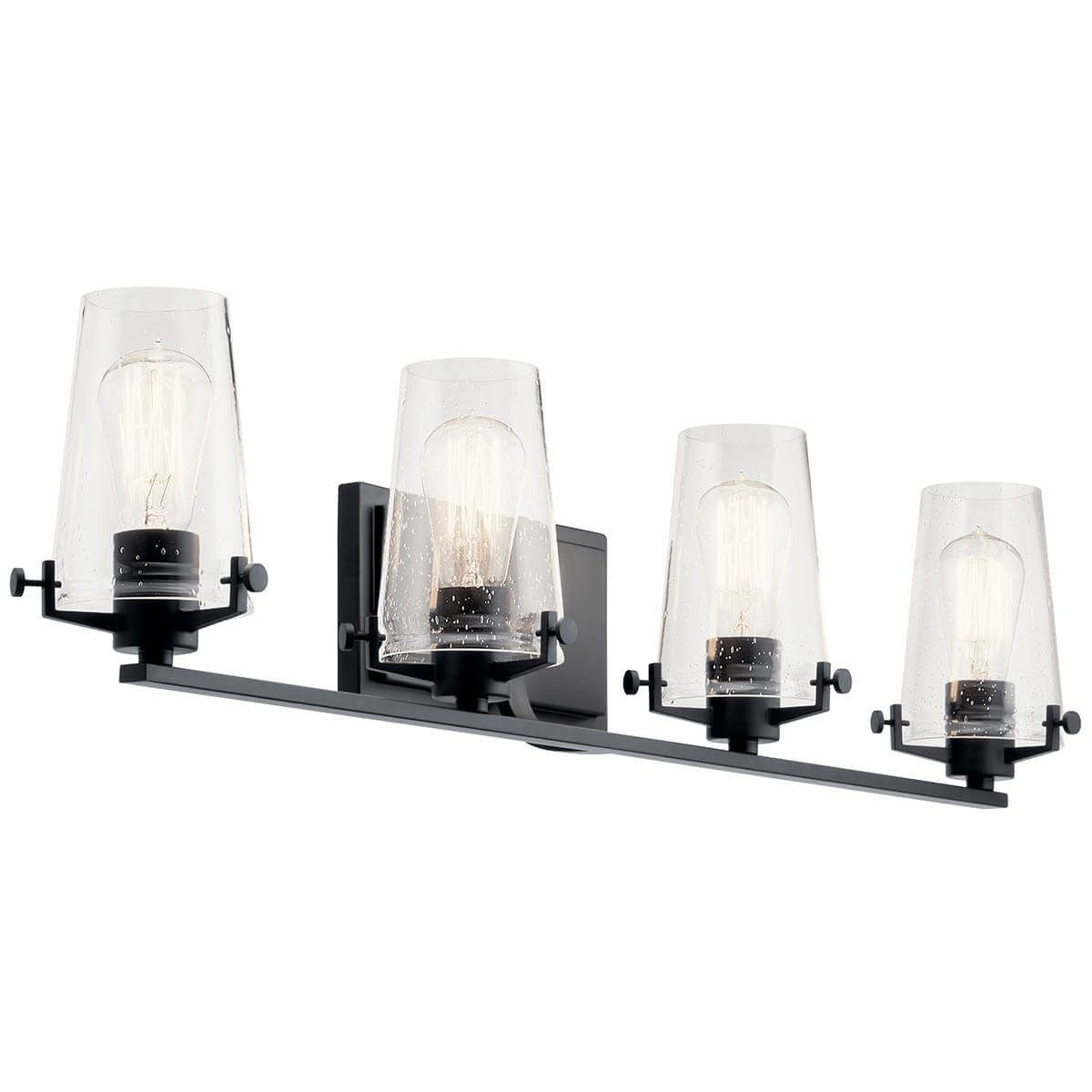 Alton 34 in. 4 Lights Vanity Light Black finish - Bees Lighting