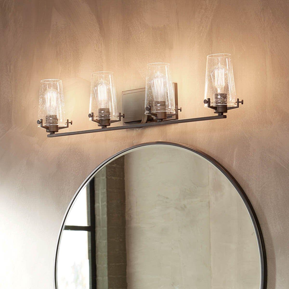 Alton 34 in. 4 Lights Vanity Light Black finish - Bees Lighting
