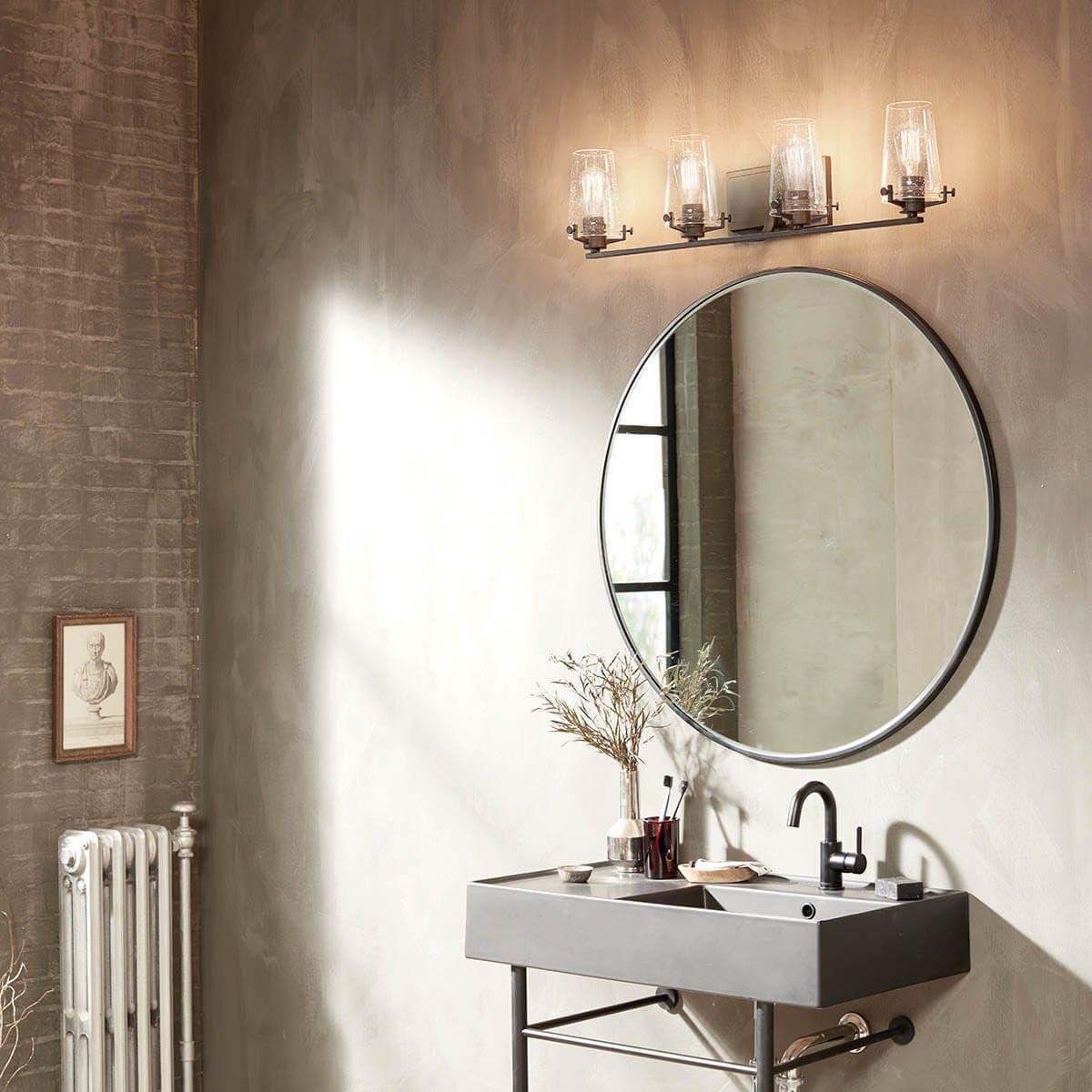 Alton 34 in. 4 Lights Vanity Light Black finish - Bees Lighting