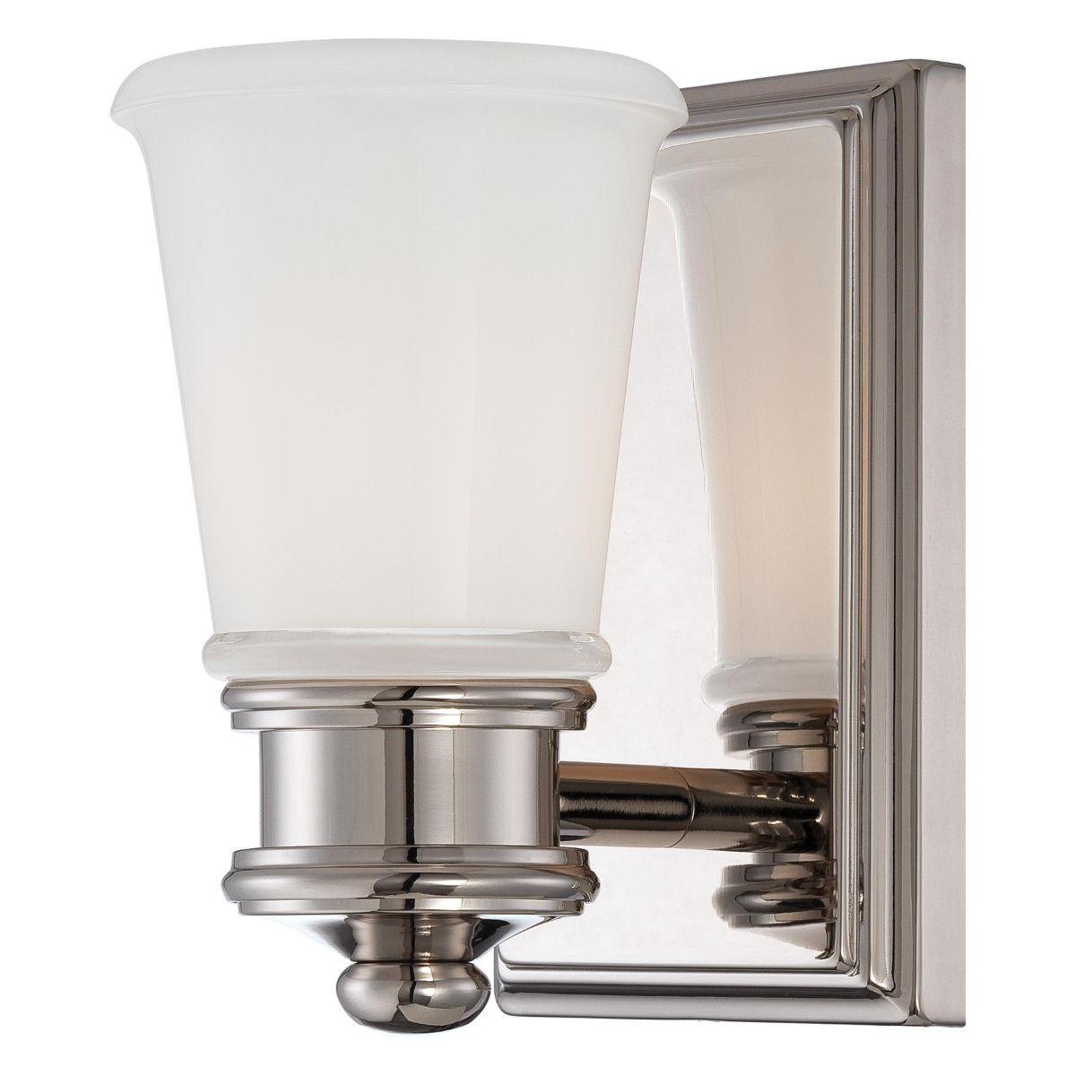 6 in. Wall Sconce Polished Nickel finish