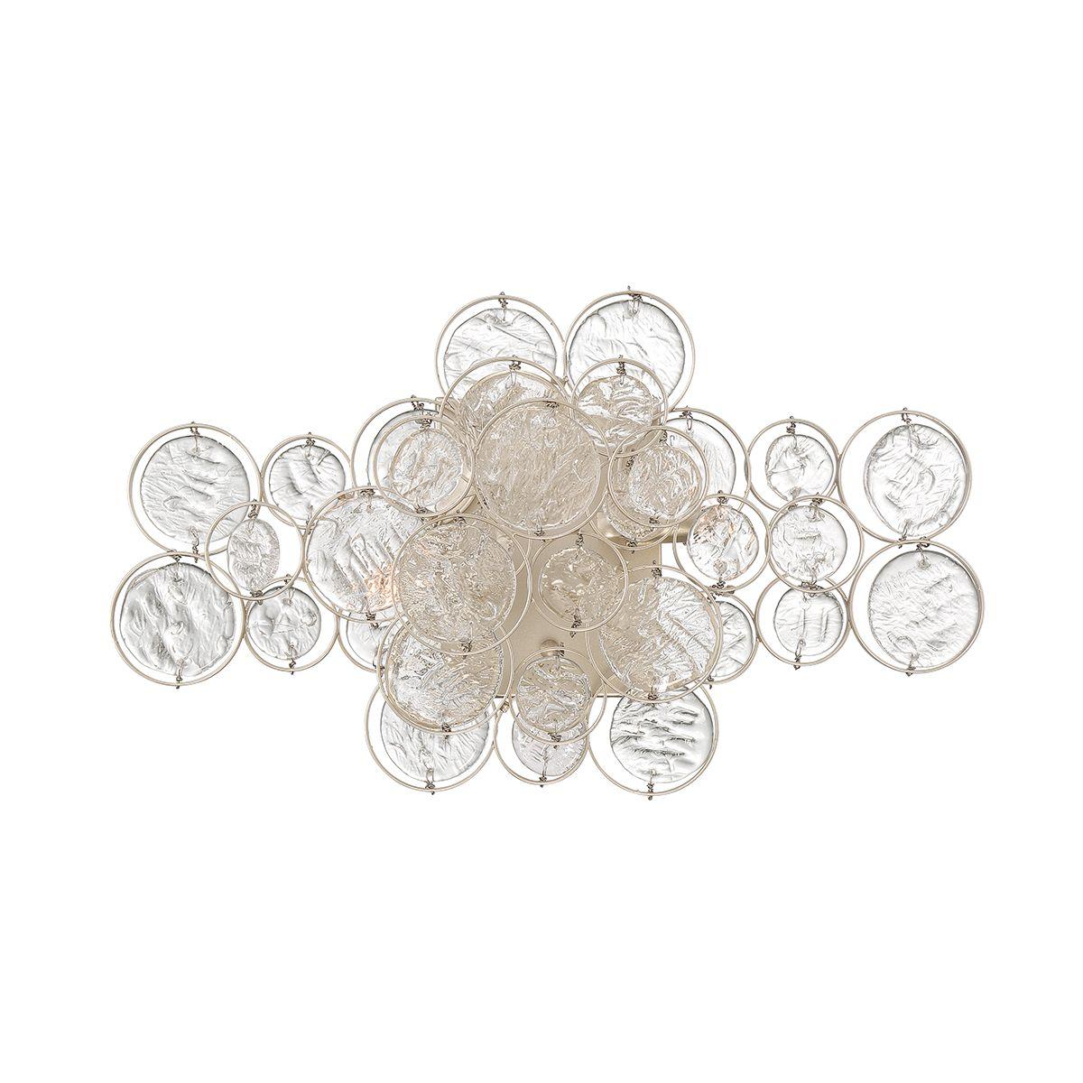 Trento 2 Lights 18 in. Wall Light Silver Finish - Bees Lighting
