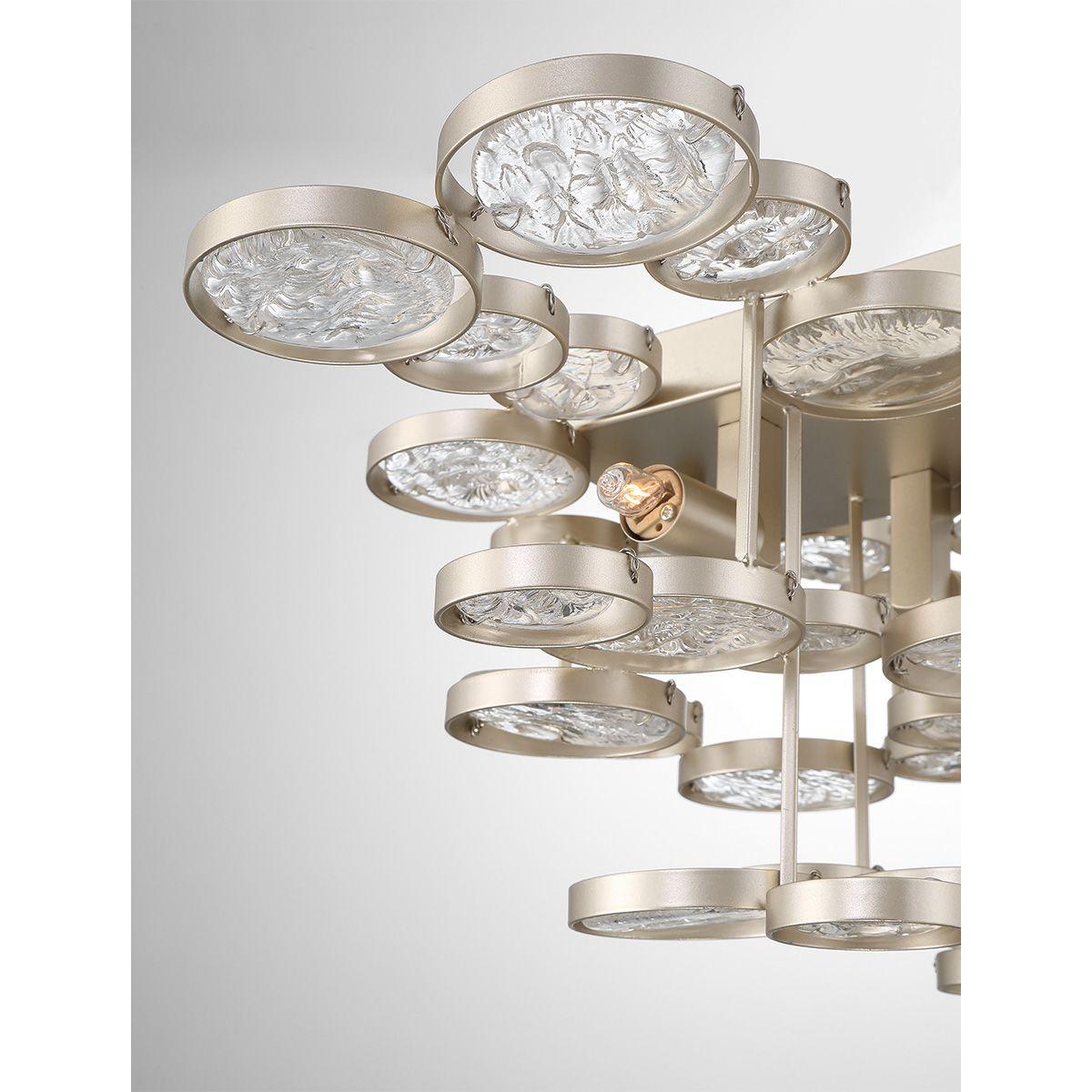 Trento 2 Lights 18 in. Wall Light Silver Finish - Bees Lighting